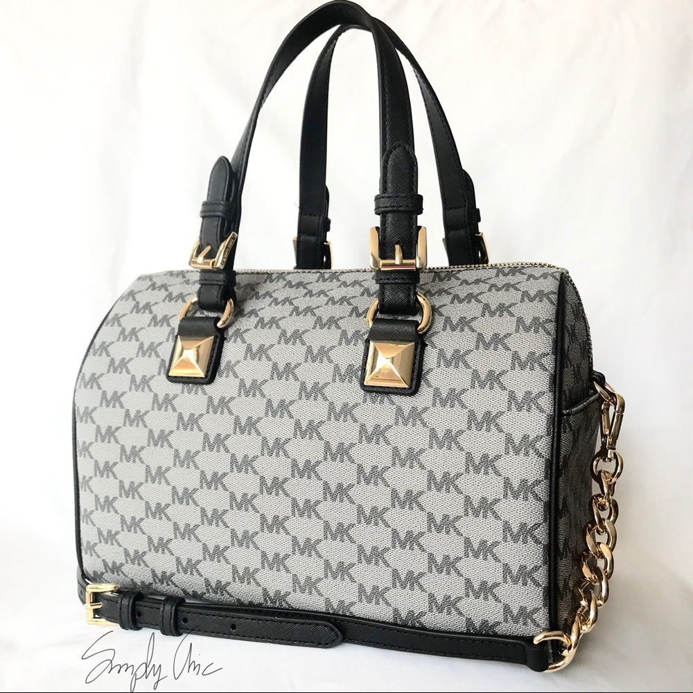 New authentic Grayson monogram satchel black - Picture 2 of 6